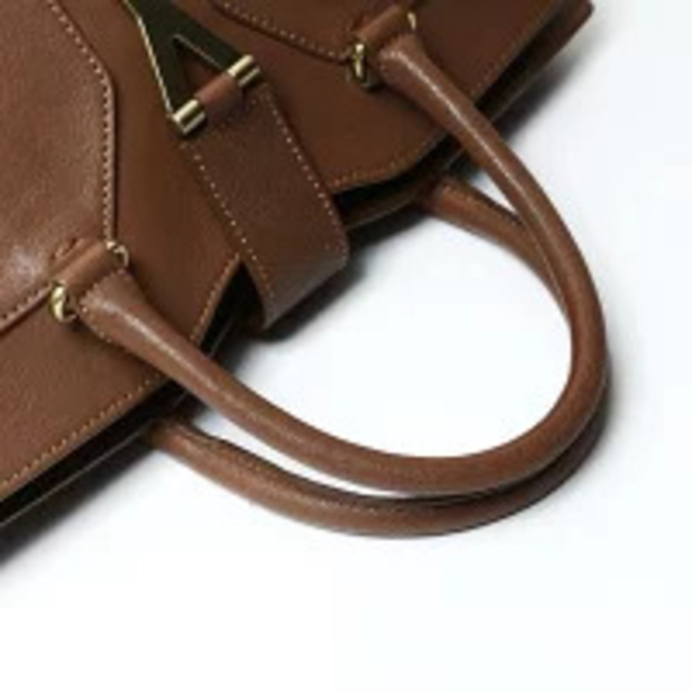 Yves Saint Laurent Leather Cabas Handbag Brown - Picture 13 of 13